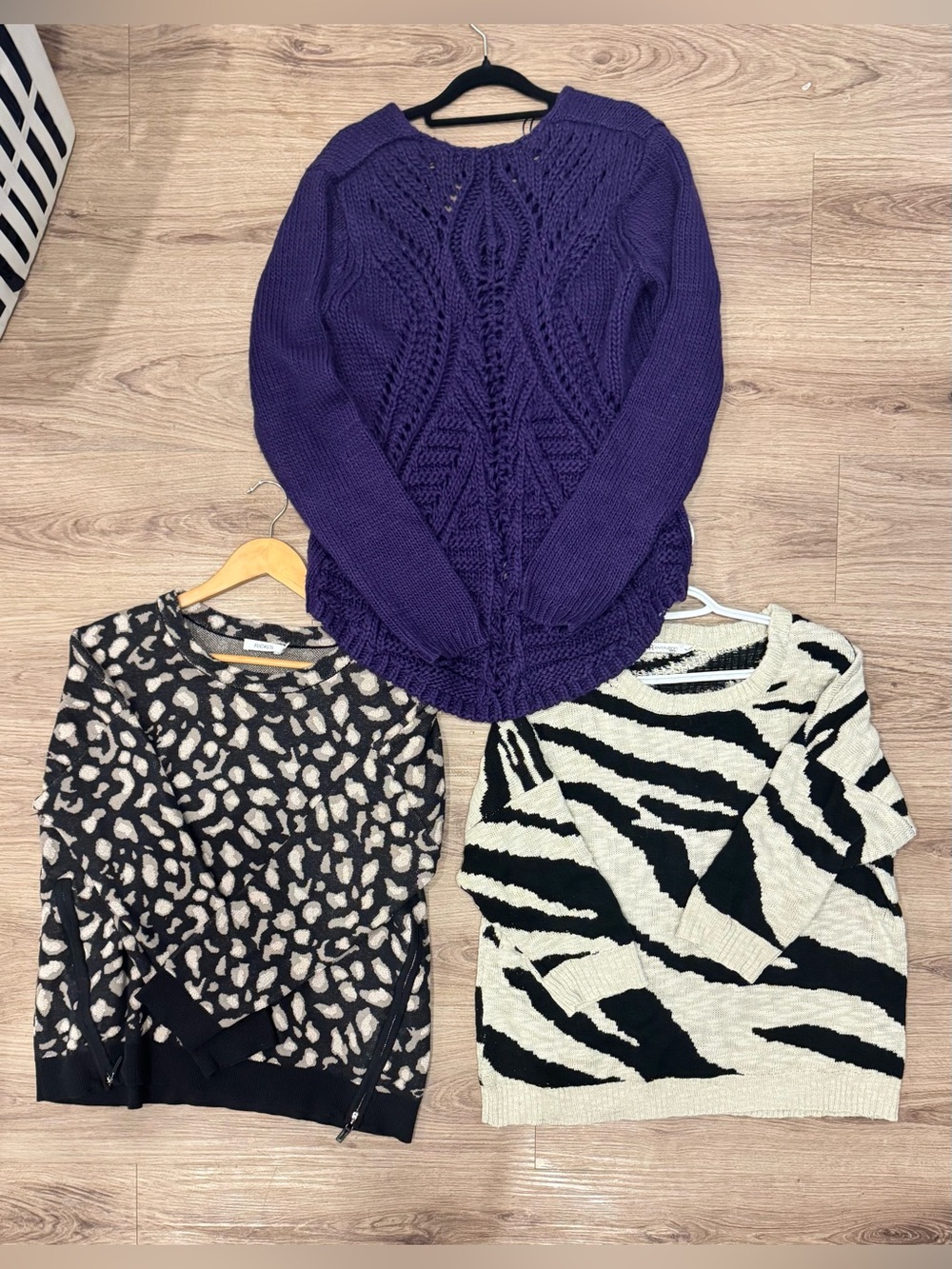 Ricki’s Revolution XL Fall Sweater Bundle Animal Print Chunky Knit 3pc